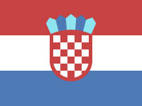 drapeau de l'équipe Croatie